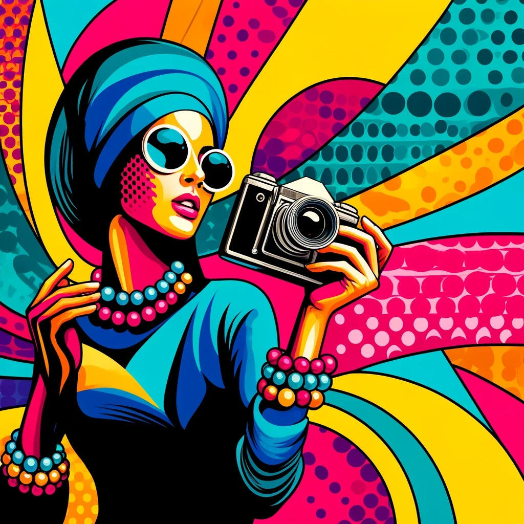 Radiant Retro Cotton Cushion