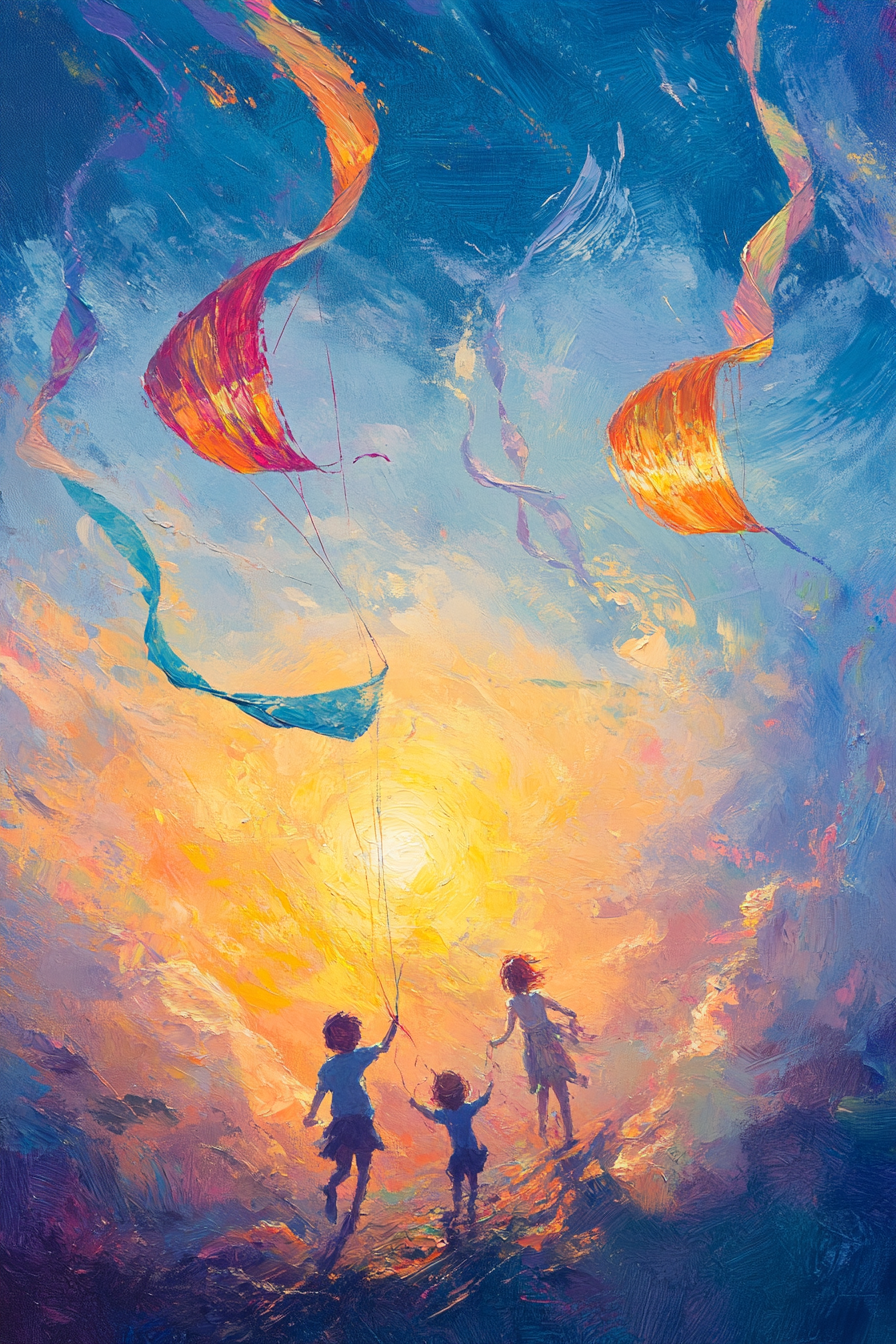 Rainbow Kite Canvas