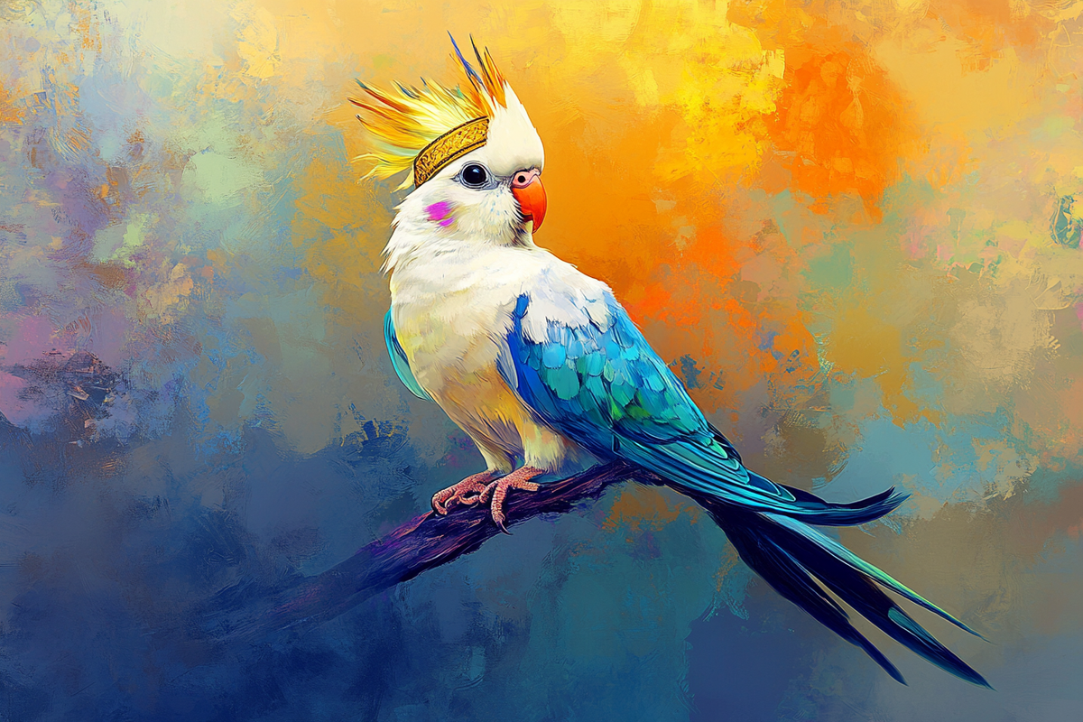 Regal Cockatiel Canvas