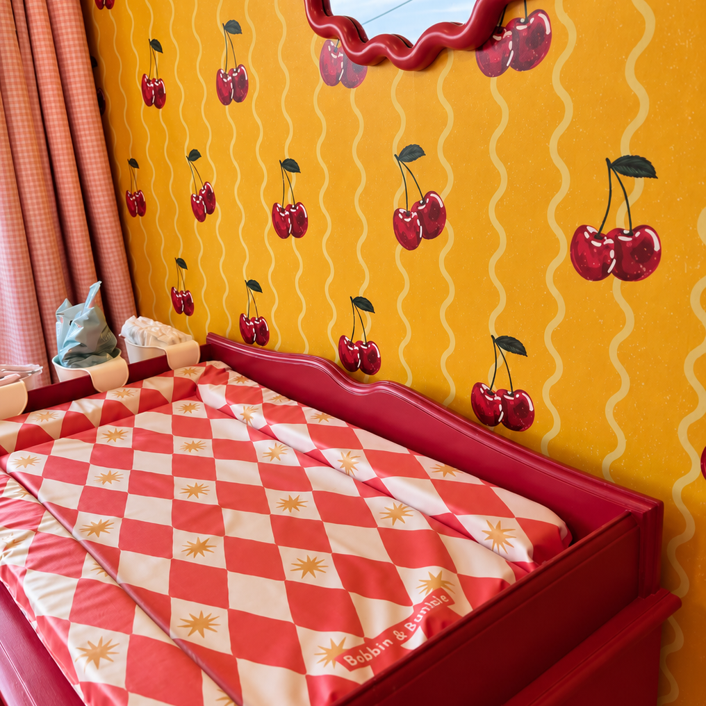 Standard Changing Mat - Red Harlequin