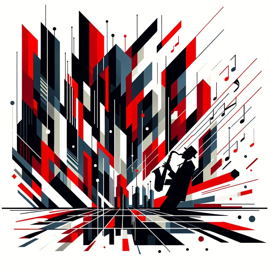 Rhythmic Jazz Geometry Canvas