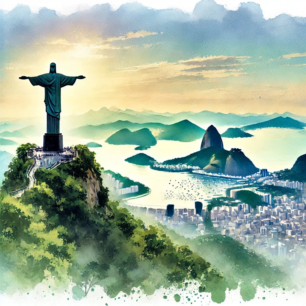Rio Reverence Watercolour Canvas