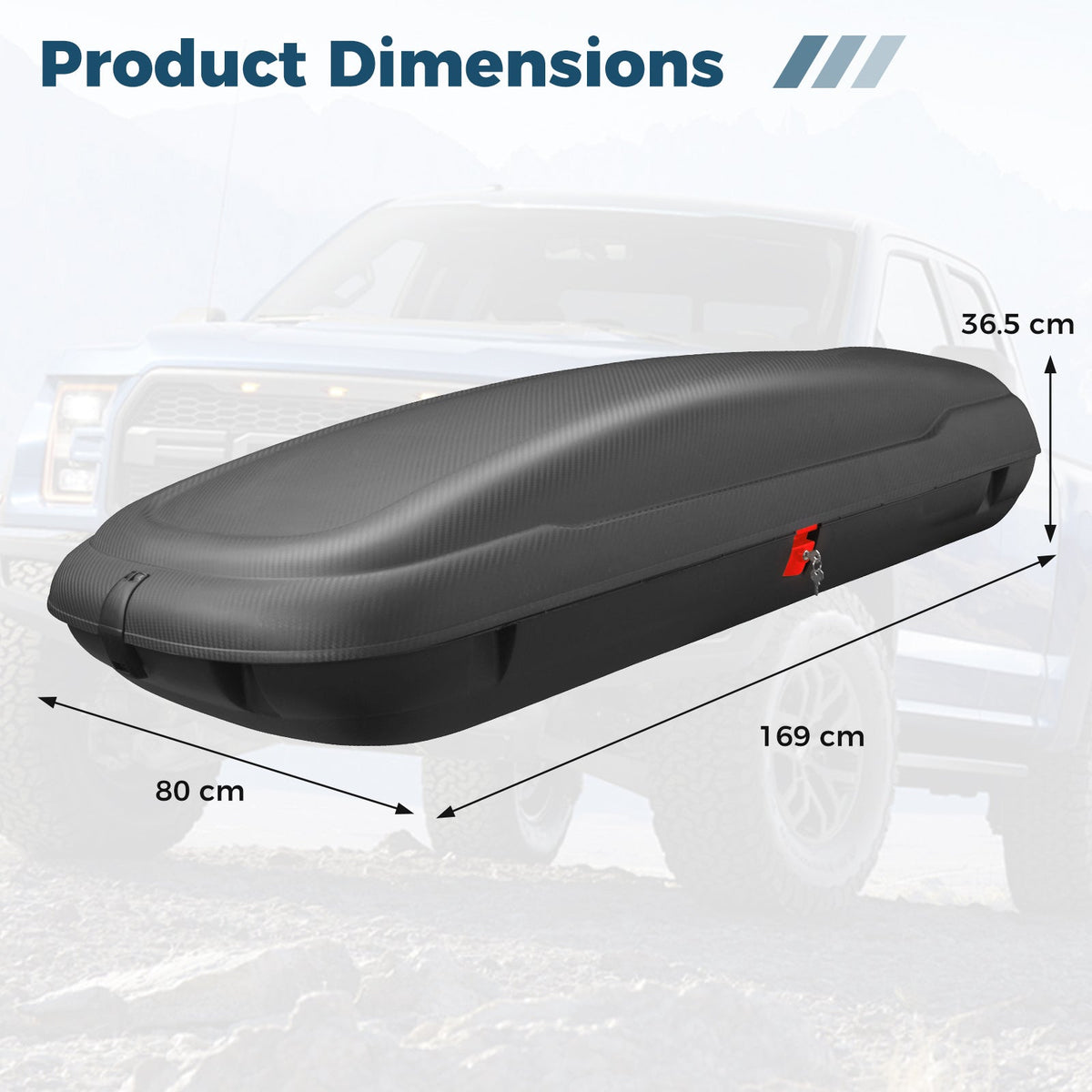 Rooftop Cargo Carrier Hard Shell Car Mount Storage Case