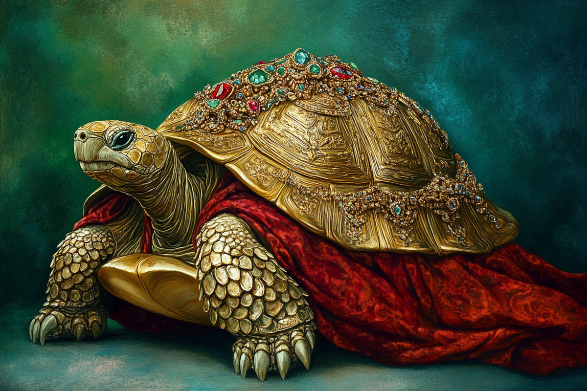 Royal Tortoise Canvas