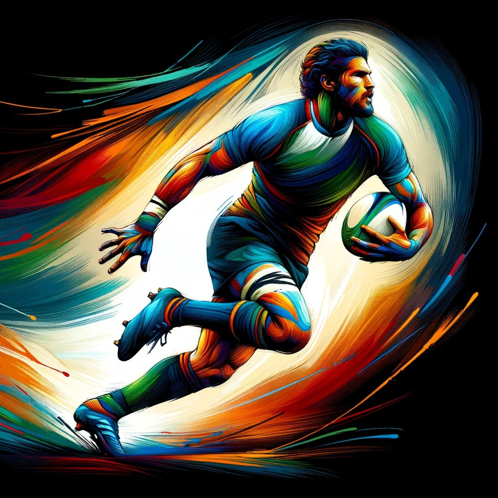 Rugby Action Canvas