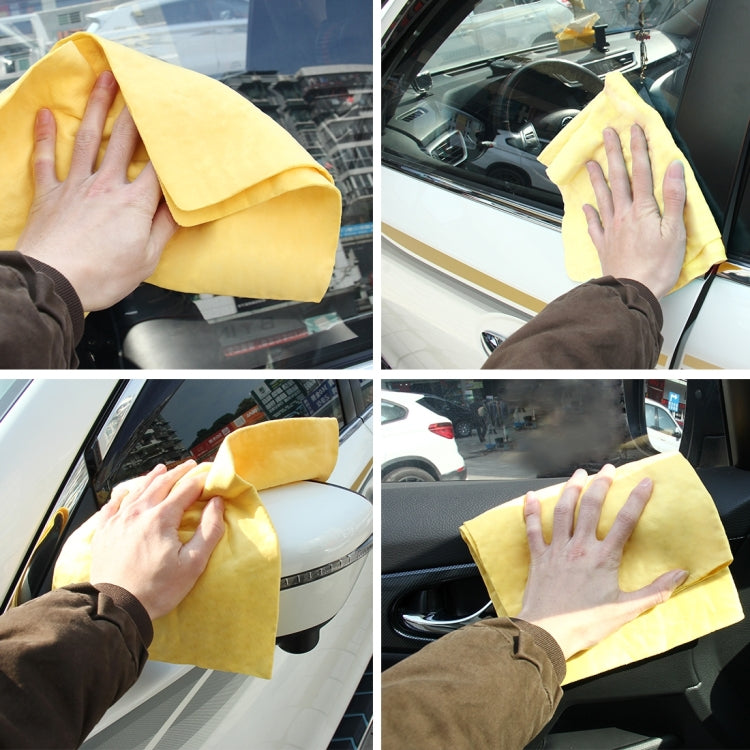 KANEED Synthetic Chamois Drying Towel Super Absorbent PVA Shammy Cloth for Fast Drying of Car, Size: 43 x 32 x 0.2cm, Drying Towel Super Absorbent PVA Shammy Cloth