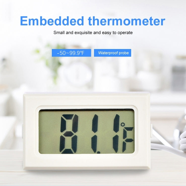 Mini LCD Indoor Digital Thermometer (Fahrenheit Display), White, (Fahrenheit Display)(White), (Fahrenheit Display)(Black)