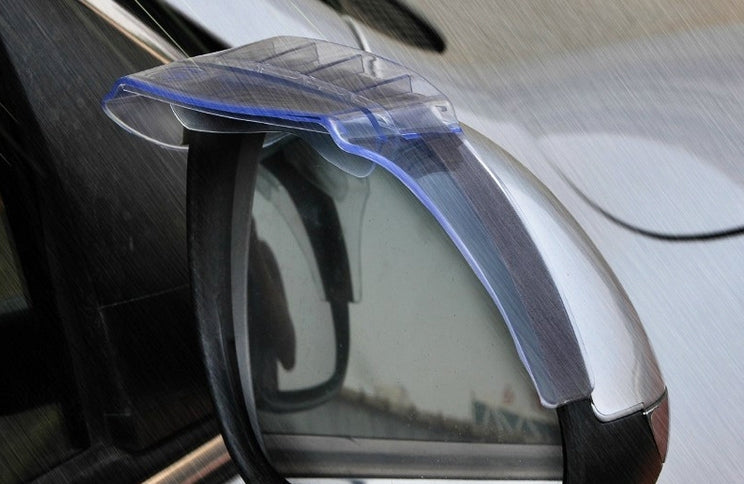 2 PCS Flexible Shielding Rain Board Rain Eyebrow with Wind Guide Apparatus for Car Rearview Mirrors, Flexible Shielding Rain Board