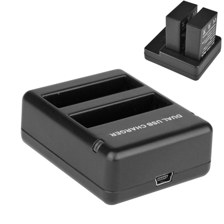 USB Dual Battery Travel Charger for GoPro HERO4 (AHDBT-401), For GoPro HERO4
