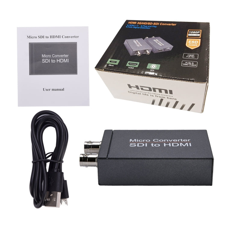 NK-M008 3G / SDI to HDMI Full HD Converter, Double 3G-SDI to HDMI