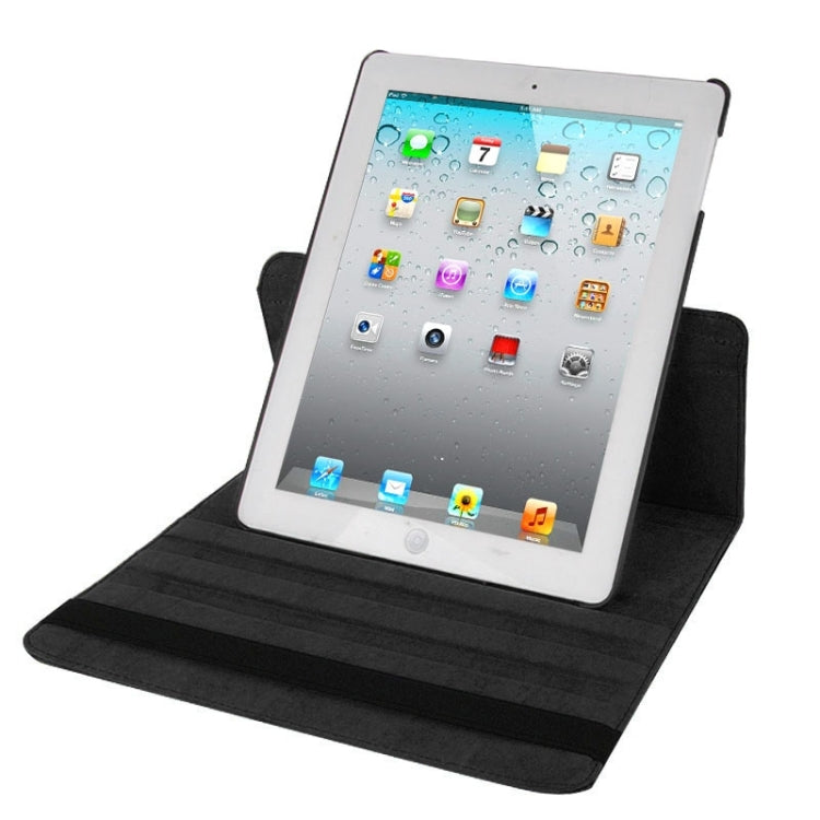 360 Degree Rotatable Leather Case with Sleep / Wake-up Function & Holder for New iPad (iPad 3), Sapphire Blue, For New iPad (iPad 3)