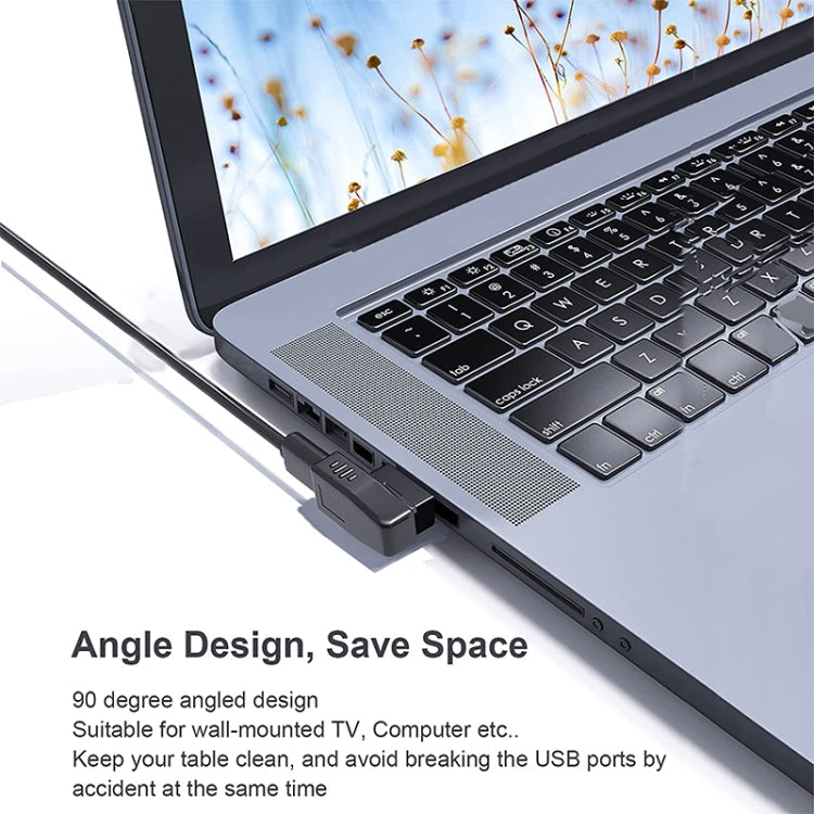 USB 2.0 AM to AF Adapter with 90 Degree Angle, Support OTG Function, 90 Degree Lelf Angled, 90 Degree Right Angled