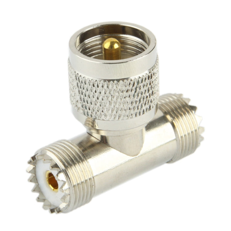 UHF Male to 2 x UHF Female Adapter, UHF Male