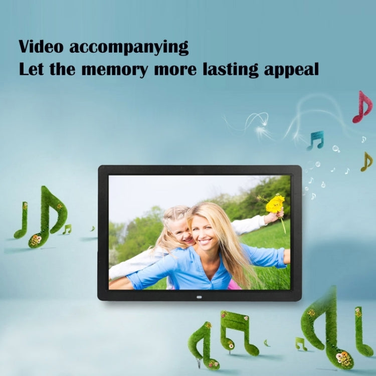 17 inch HD 1080P LED Display Multi-media Digital Photo Frame with Holder & Music & Movie Player, Support USB / SD / MS / MMC Card Input, 17 inch
