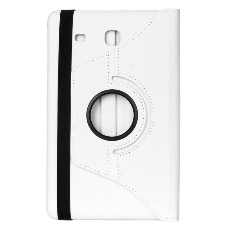 Litchi Texture 360 Degree Rotation Leather Case with Multi-functional Holder for Galaxy Tab E 9.6