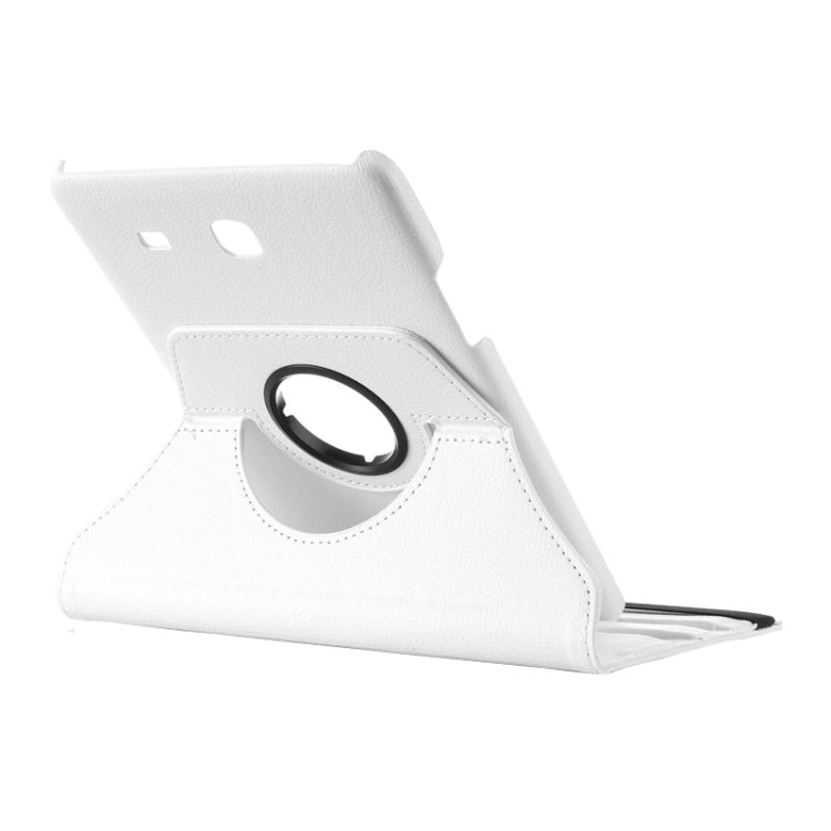Litchi Texture 360 Degree Rotation Leather Case with Multi-functional Holder for Galaxy Tab E 9.6