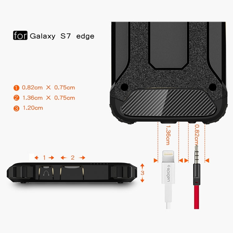 For Galaxy S7 Edge / G935 Tough Armor TPU + PC Combination Case , For Galaxy S7 Edge, For Samsung Galaxy S7 Edge