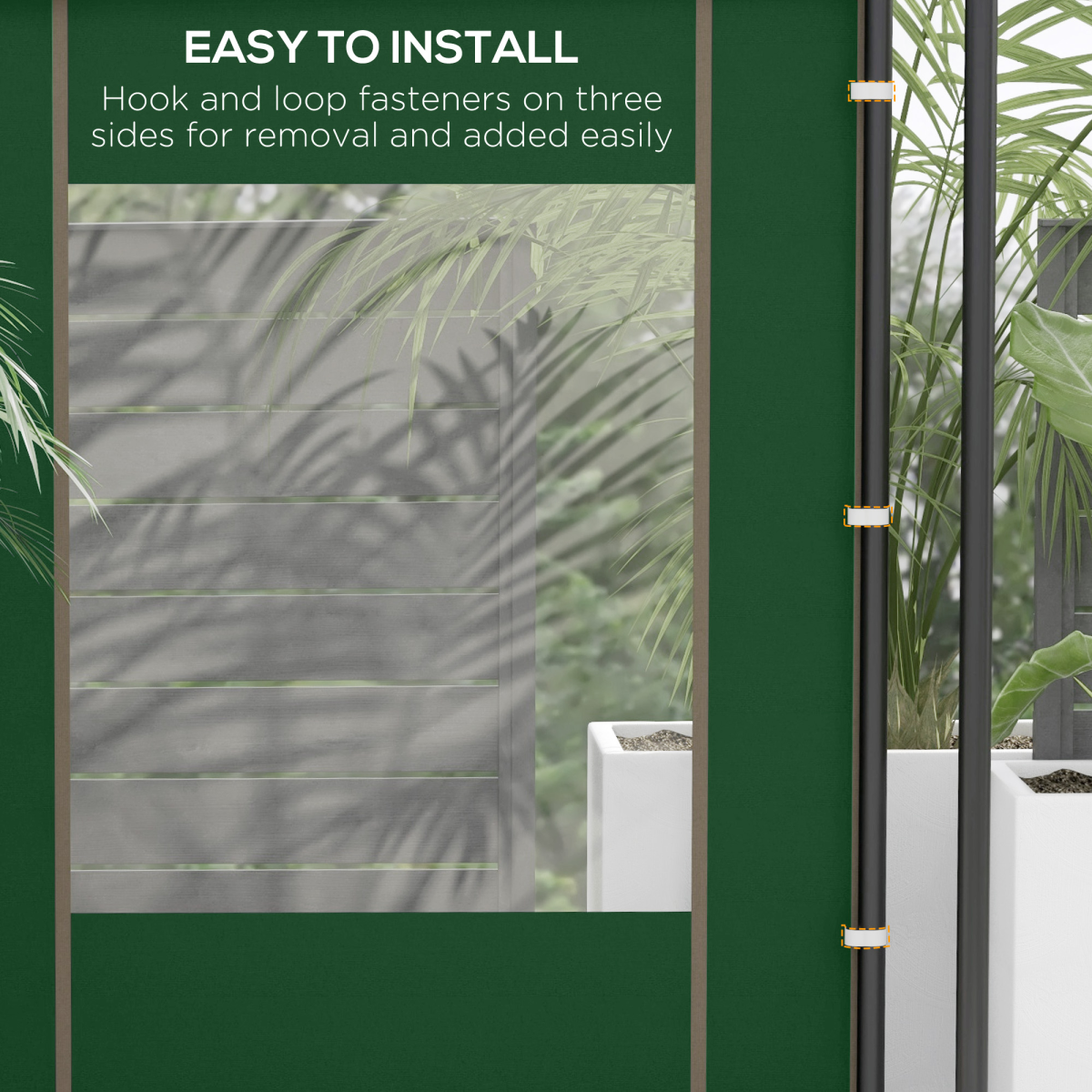 Outsunny 3x3(m) or 3x6m Pop Up Gazebo Side Panels with Windows, Green