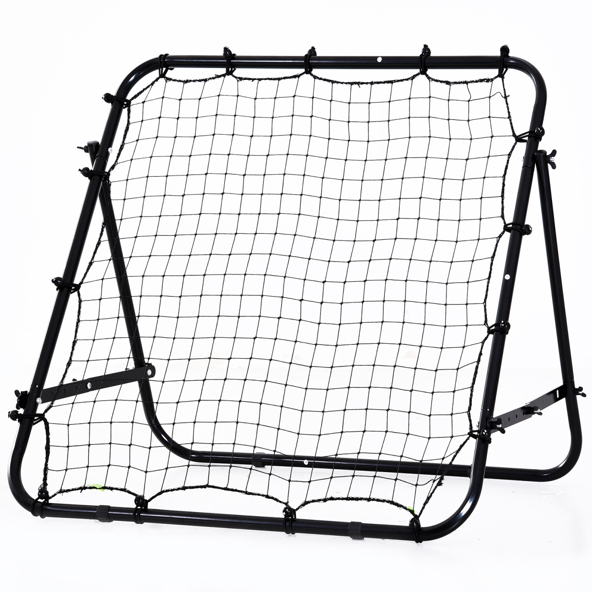 HOMCOM Rebounder Net Kids Adults Football Training Aid Adjustable