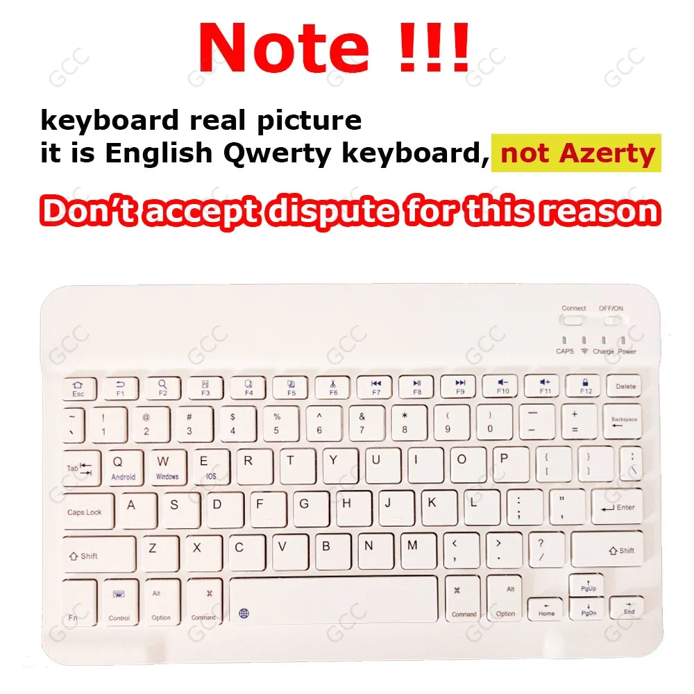 10 inch Magnetic Tablet Keyboard for iPad 2024 10.9 11 10.2 Bluetooth Rechargeable Keyboards for Xiaomi 6 Huawei Matepad 11.5