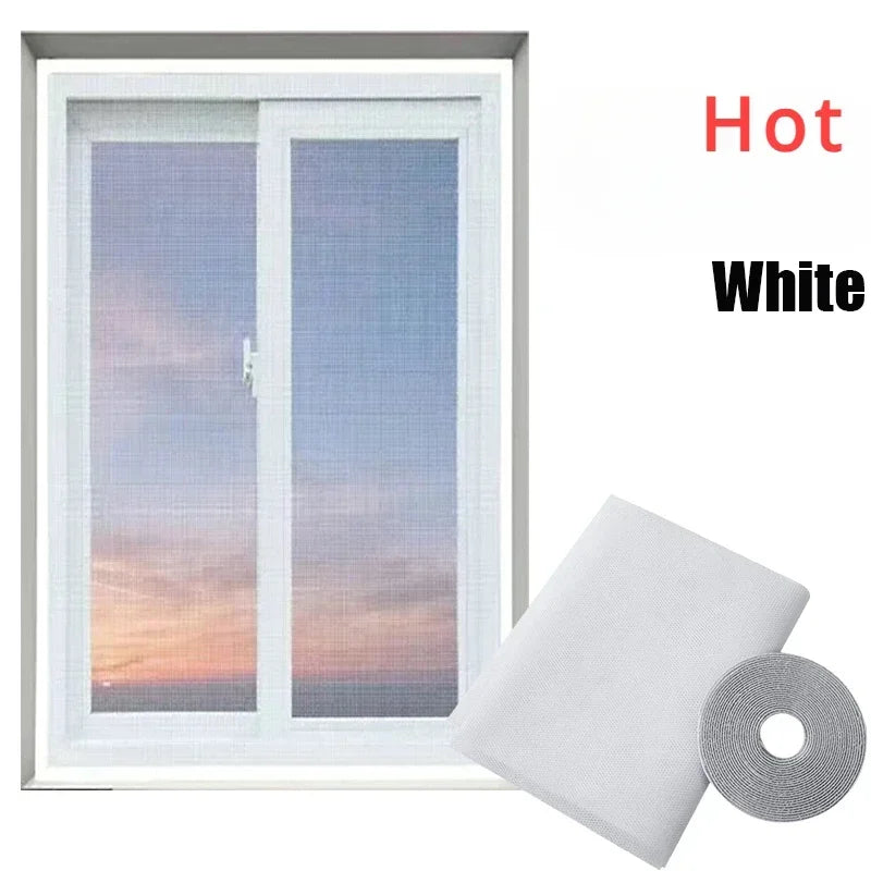 DIY Mosquito Net Self-adhesive Indoor Anti-insect Fly Screen Curtains Window Net Protections Mesh Home Textile Bed Garden