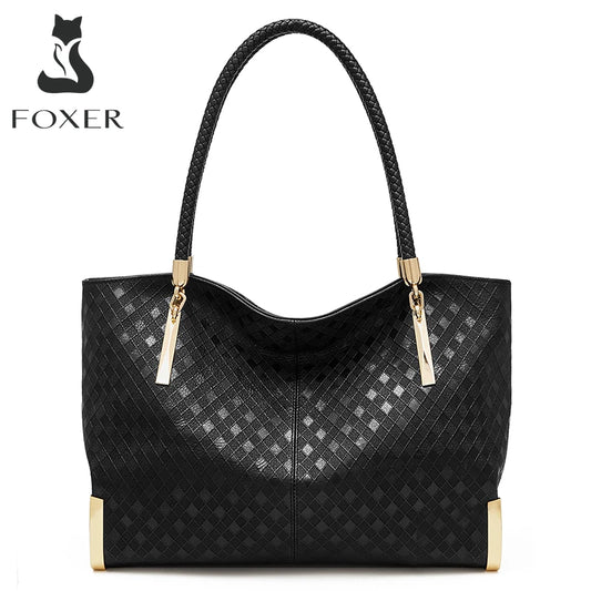 FOXER Women's Zip-Top Tote Handbag – Multiple Styles