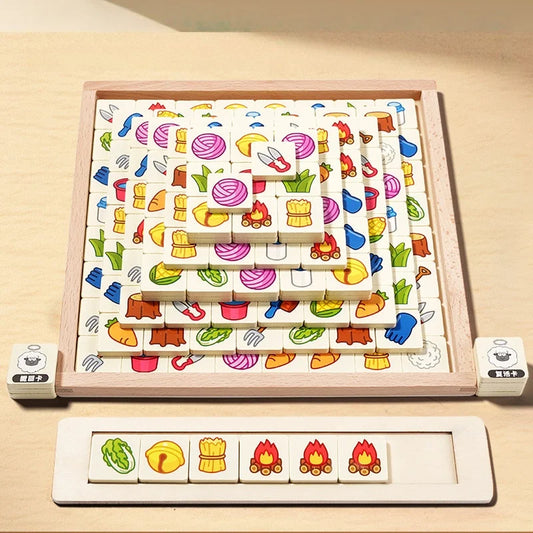 Board games casual card games wooden puzzle sheep multiplayer parent-child interactive thinking training entertainment toys