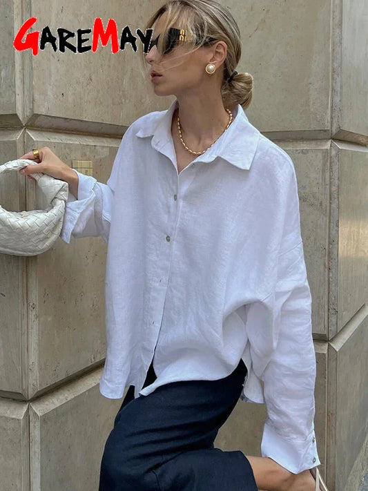 Women's Cotton-Linen Loose-Fit Shirt – 3 Colours