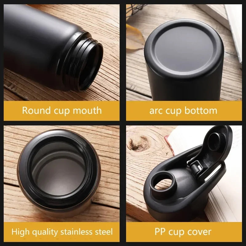 Portable Water Bottle Bicycle Riding Drinking Water Bottle Outdoor Sport Travel Mug Metal Stainless Steel Bottle