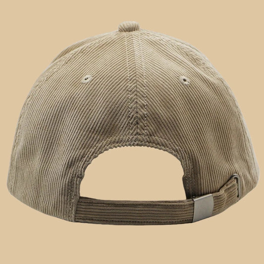 Oversized Corduroy-Style Baseball Cap – 56–65 cm