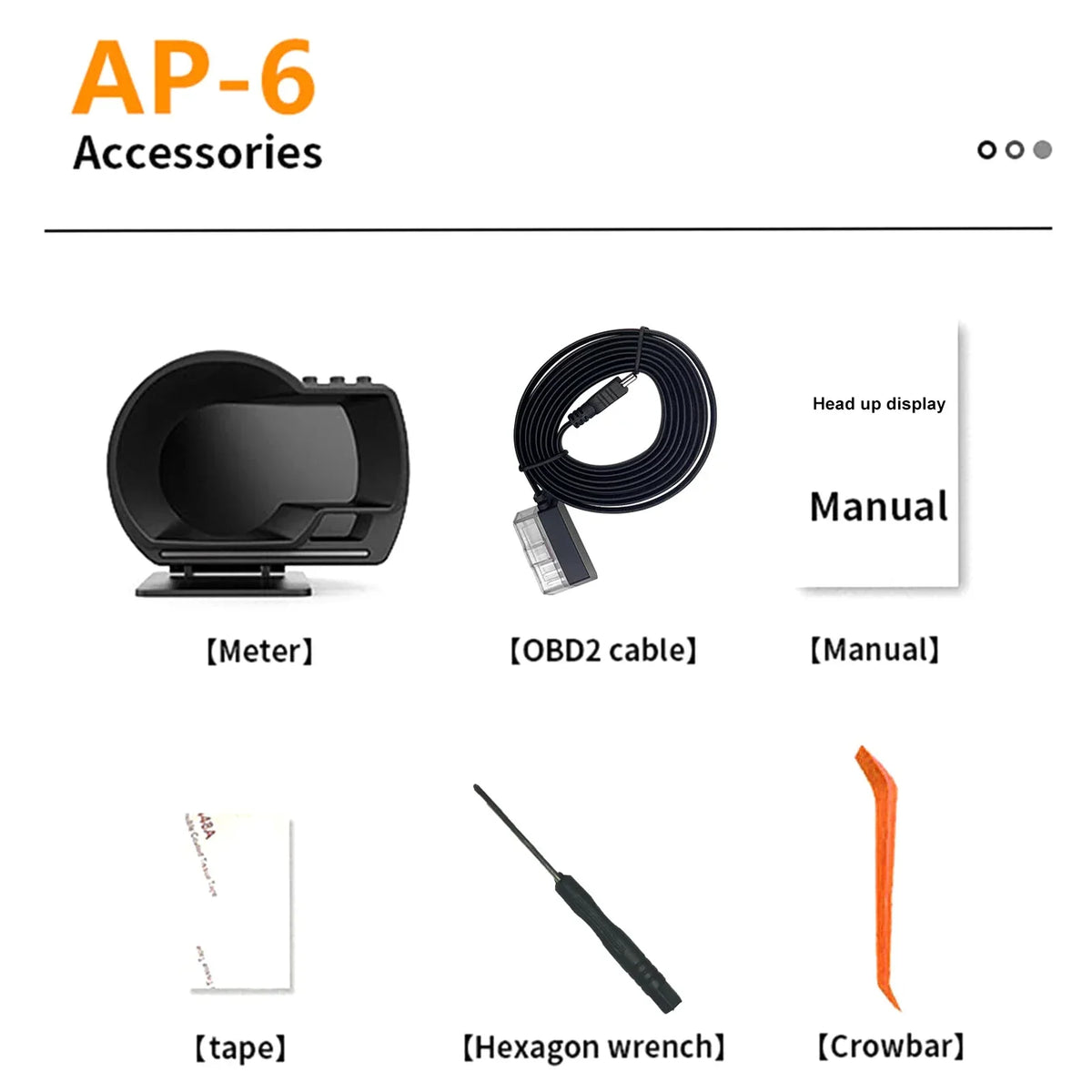 Car Head up Display, OBDⅡ+GPS Smart Gauge High Definition Speedometer Car Diagnostic Tool OBD Fault Code Elimination