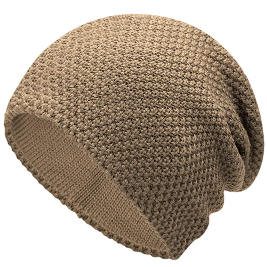 Oversized Knitted Winter Beanie – 58–63 cm