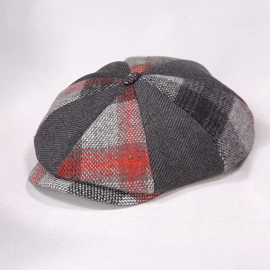 2024 Spring Autumn and Winter Octagonal Hat Women Wool Beret Dad Felt Ivy Cap Man Big Size Newsboy Caps M L XL