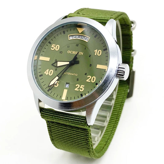 OCHSTIN Automatic Pilot-Style Watch – Nylon Strap
