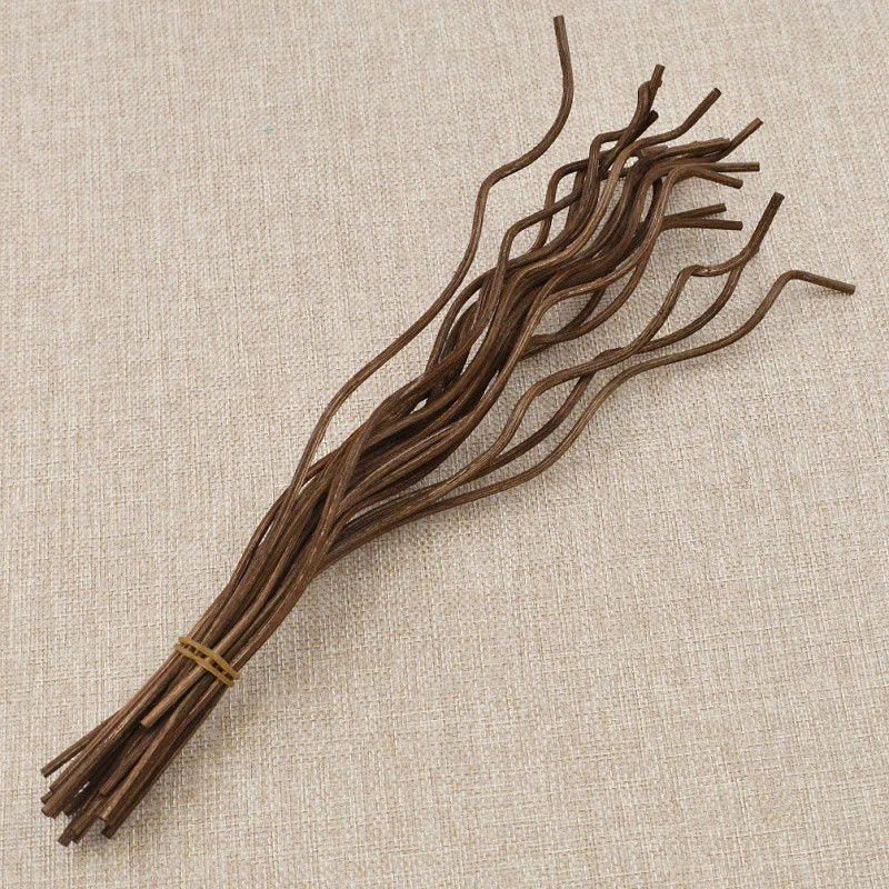 20Pcs Long Wavy Rattan Reed Diffuser Sticks Fragrance Diffuser Replacement Refill Air Freshener Home Fragrance Accessory