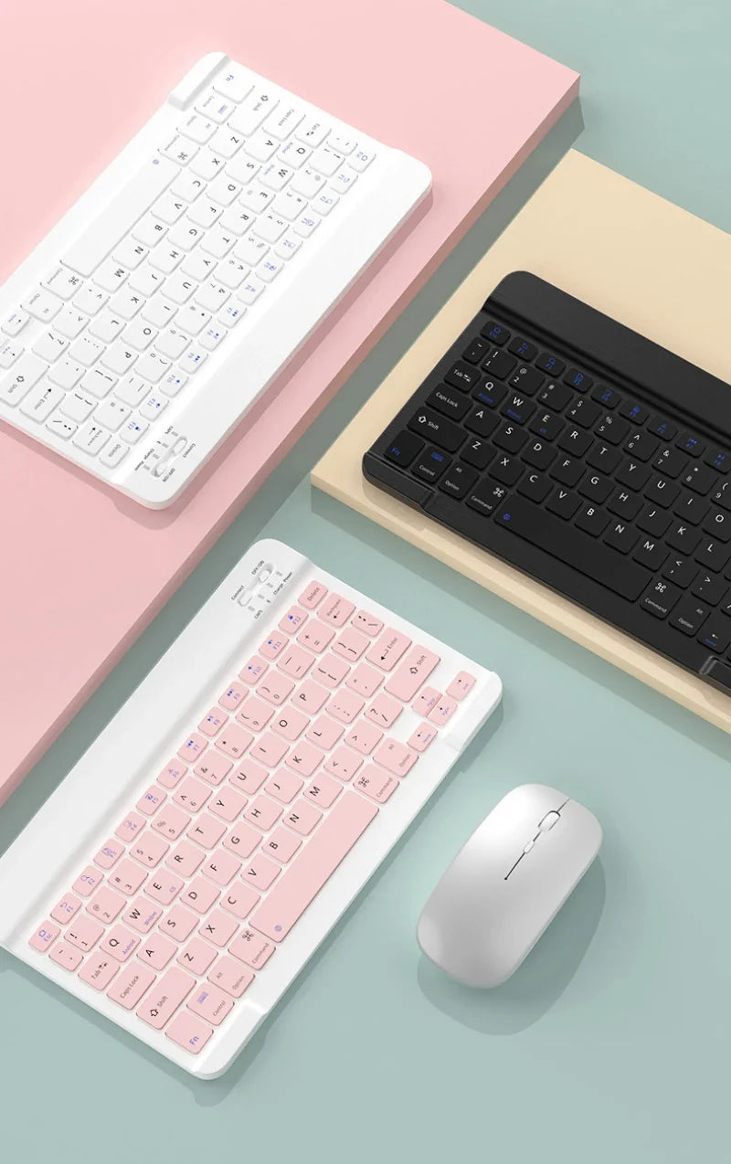 10 inch Magnetic Tablet Keyboard for iPad 2024 10.9 11 10.2 Bluetooth Rechargeable Keyboards for Xiaomi 6 Huawei Matepad 11.5