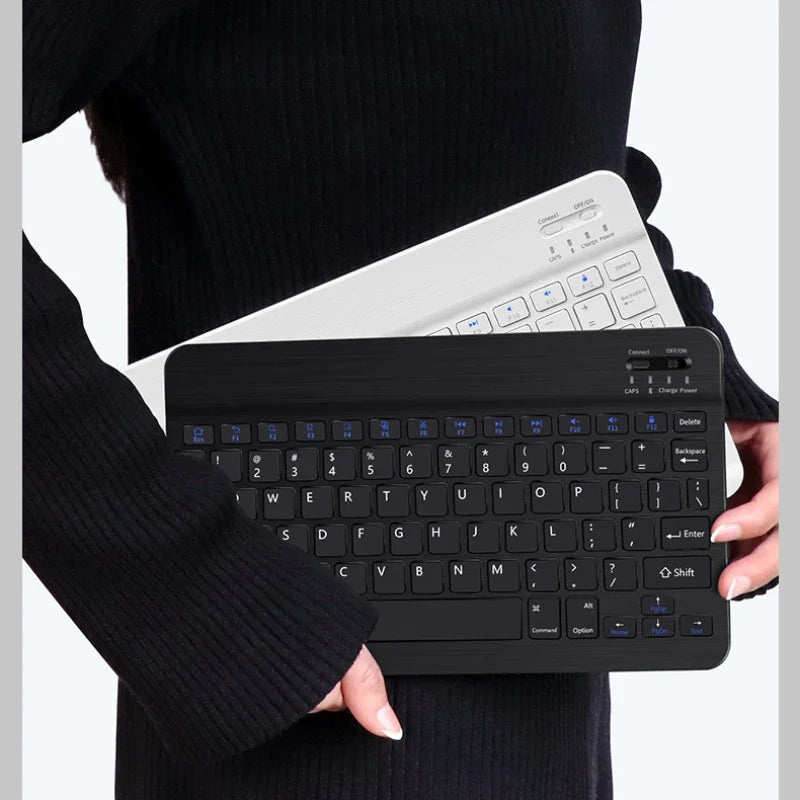 10 inch Magnetic Tablet Keyboard for iPad 2024 10.9 11 10.2 Bluetooth Rechargeable Keyboards for Xiaomi 6 Huawei Matepad 11.5