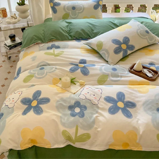 Bear & Dog Print Microfibre Bedding Set