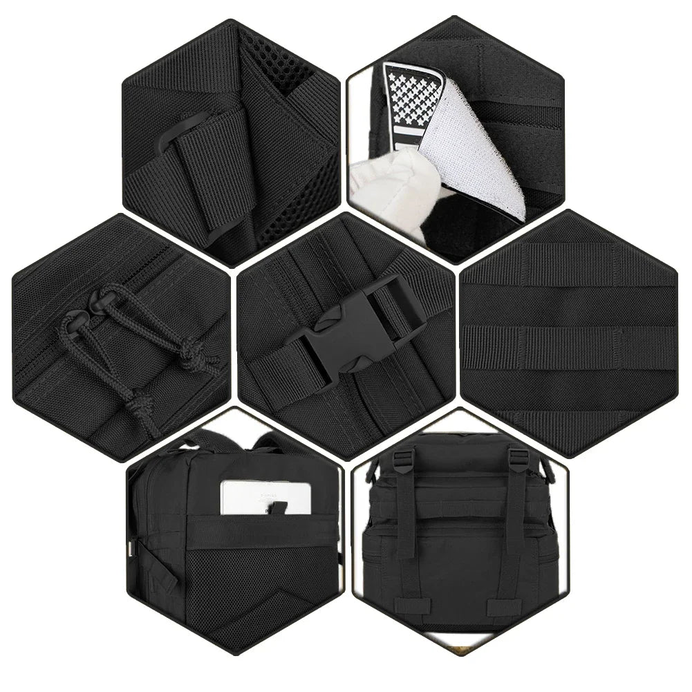 QT&QY 30/50L Tactical Backpacks Man Traveling Bags Survival Outdoor 3P Assault Pack EDC Molle Pack hiking Trekking Hunting Bag