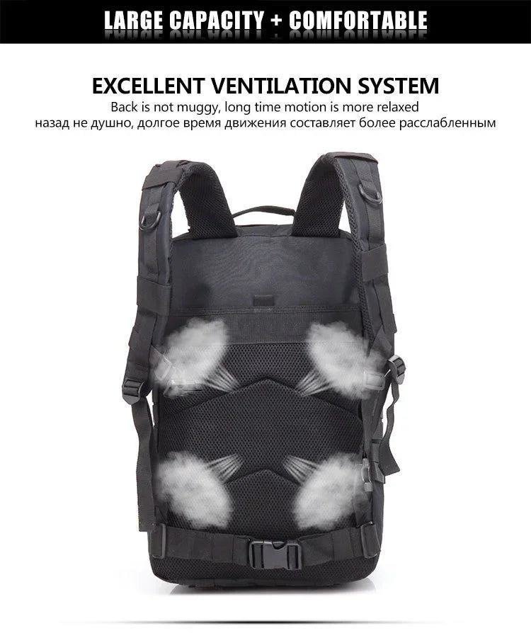 QT&QY 30/50L Tactical Backpacks Man Traveling Bags Survival Outdoor 3P Assault Pack EDC Molle Pack hiking Trekking Hunting Bag