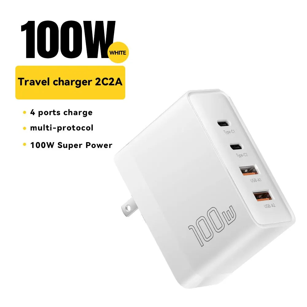 Essager 100W GaN USB Type C Caricabatterie PD QC Quick Charge 4.0 3.0 Type C Ricarica Rapida Per iPhone 14 13 12 Xiaomi Macbook