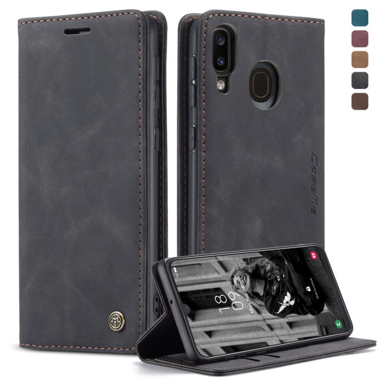 CaseMe-013 Multifunctional Retro Frosted Horizontal Flip Leather Case for Galaxy A40, with Card Slot & Holder & Wallet, For Galaxy A40
