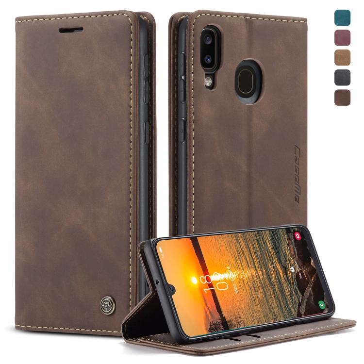 CaseMe-013 Multifunctional Retro Frosted Horizontal Flip Leather Case for Galaxy A40, with Card Slot & Holder & Wallet, For Galaxy A40