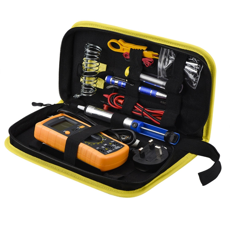 15 in 1 50Hz 60W Electric Iron Set Kit with Multimeter, Random Color Delivery, Multimeter