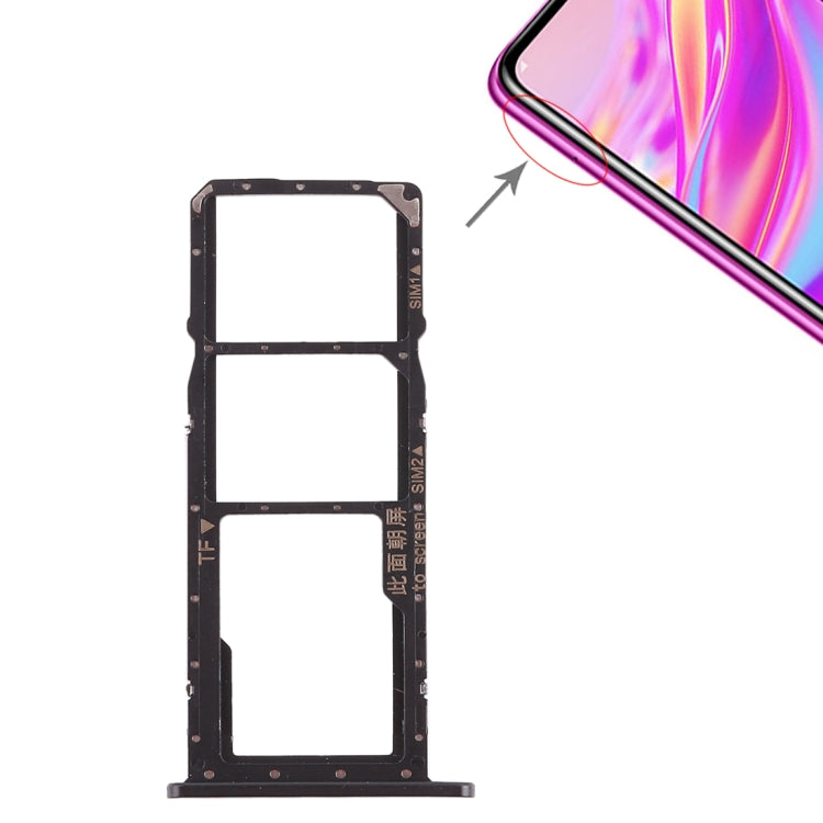 2 x SIM Card Tray / Micro SD Card Tray for Huawei Enjoy 9, For Huawei Enjoy 9