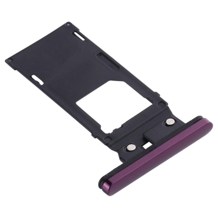 SIM Card Tray + Micro SD Card Tray for Sony Xperia XZ3, For Sony Xperia XZ3 (Purple), For Sony Xperia XZ3