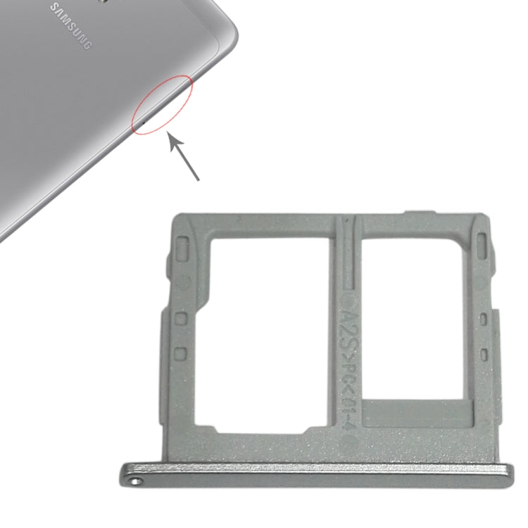 For Galaxy Tab A 8.0 / T380 / T385 SIM Card Tray +  Micro SD Card Tray, For Samsung Galaxy Tab A 8.0