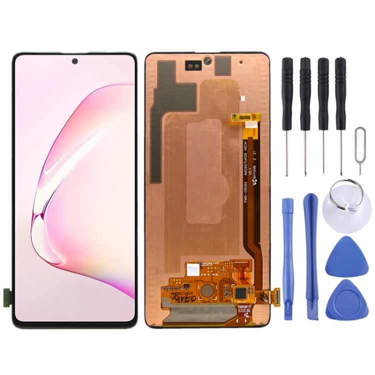 Original Super AMOLED Material LCD Screen and Digitizer Full Assembly for Galaxy Note10 Lite, For Samsung Galaxy Note10 Lite (Original )