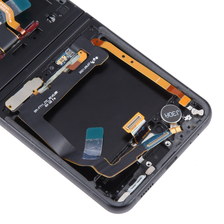 For Samsung Galaxy Z Flip3 SM-F711 Original LCD Screen Digitizer Full Assembly with Frame, For Samsung Galaxy Z Flip3