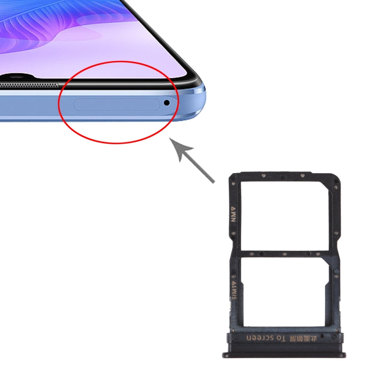 SIM Card Tray + NM Card Tray for Huawei Enjoy 20 Pro, For Huawei Enjoy 20 Pro